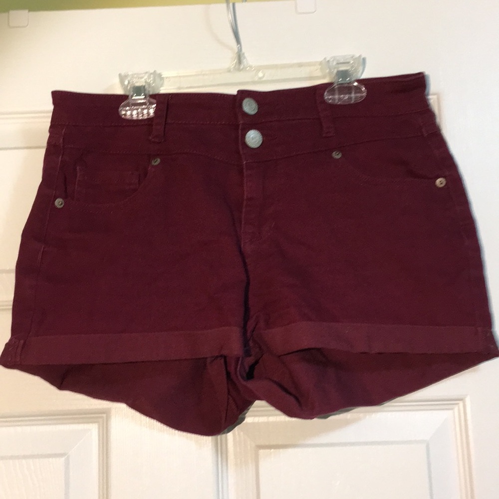 High Waisted Red Shorts